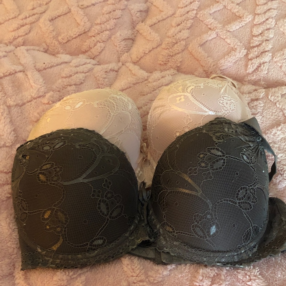 Lot of 2 Underwire Brown and Pink Bras Size 36D